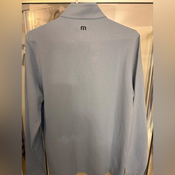 Travis Mathew Light Blue Quarter-Zip Pullover - Picture 2 of 3